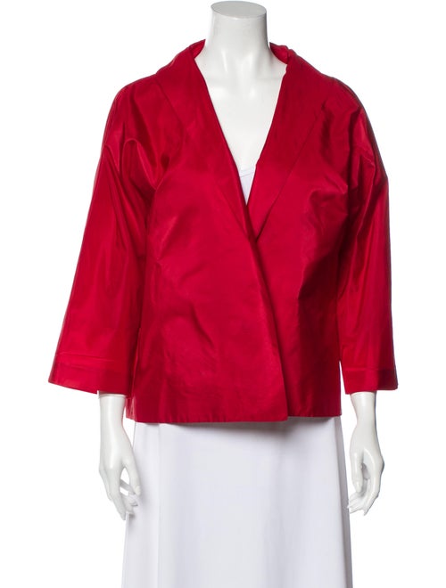 Dusan Silk Evening Jacket Red