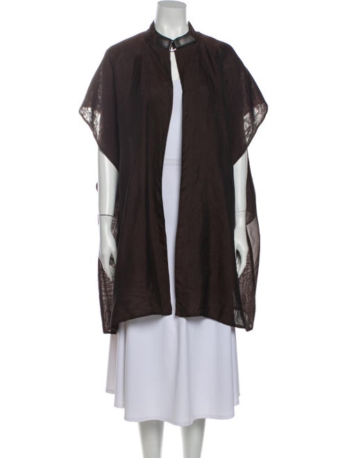 Dusan Silk Jacket Brown