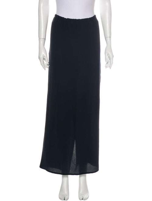 Dusan Silk Midi Length Skirt Blue