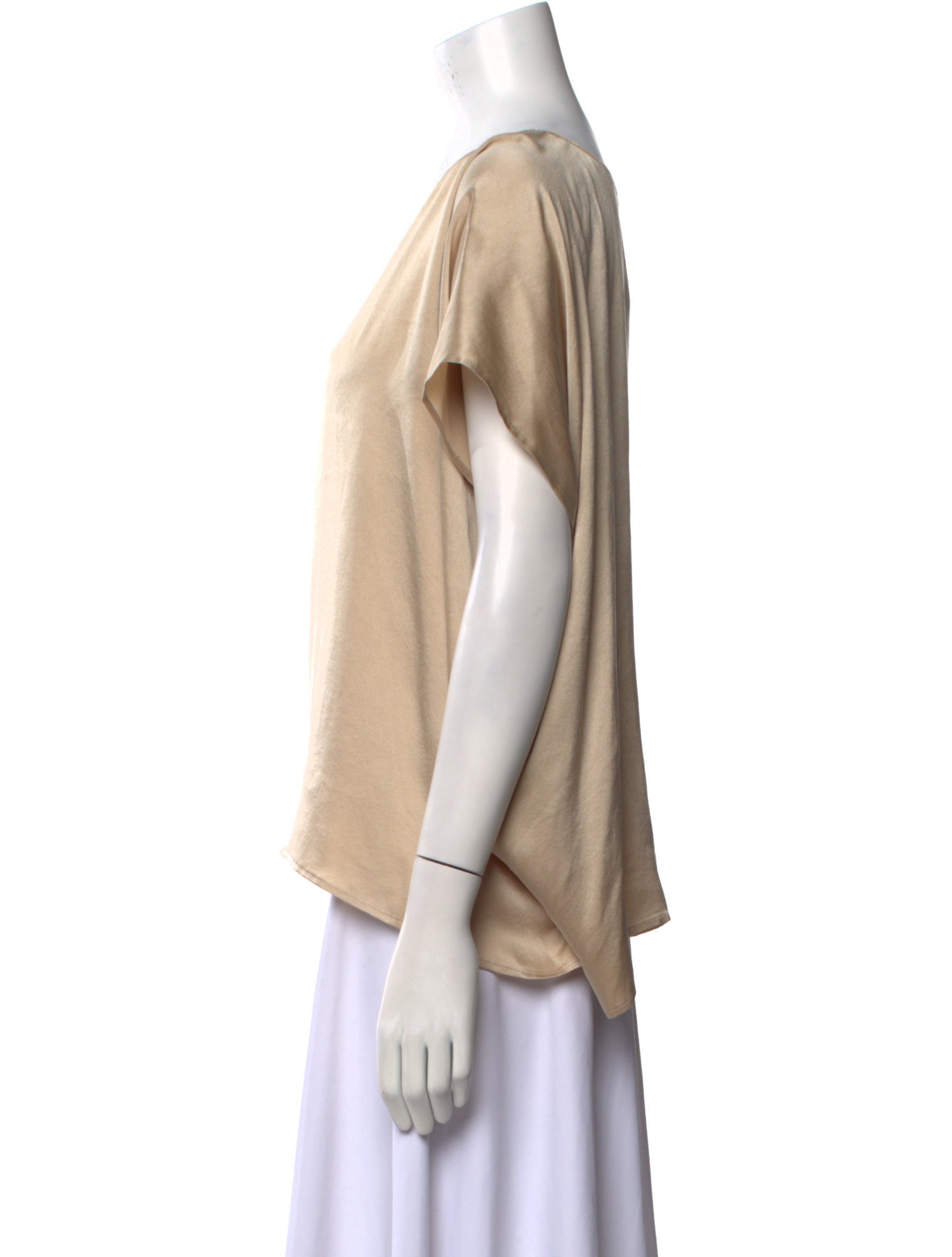 Dusan Silk Bateau Neckline Blouse w/ Tags