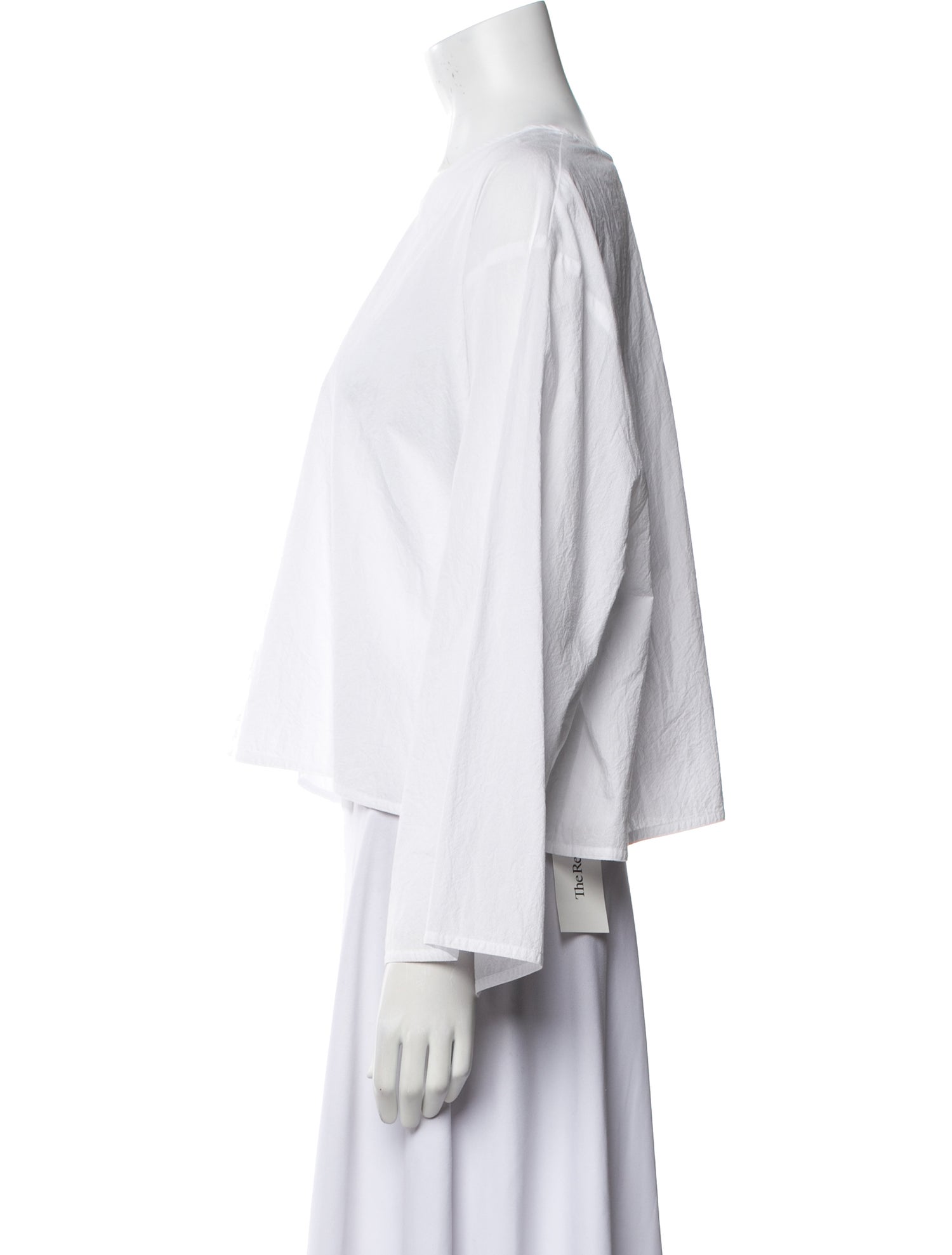 Dusan Crew Neck Long Sleeve Crop Top w/ Tags