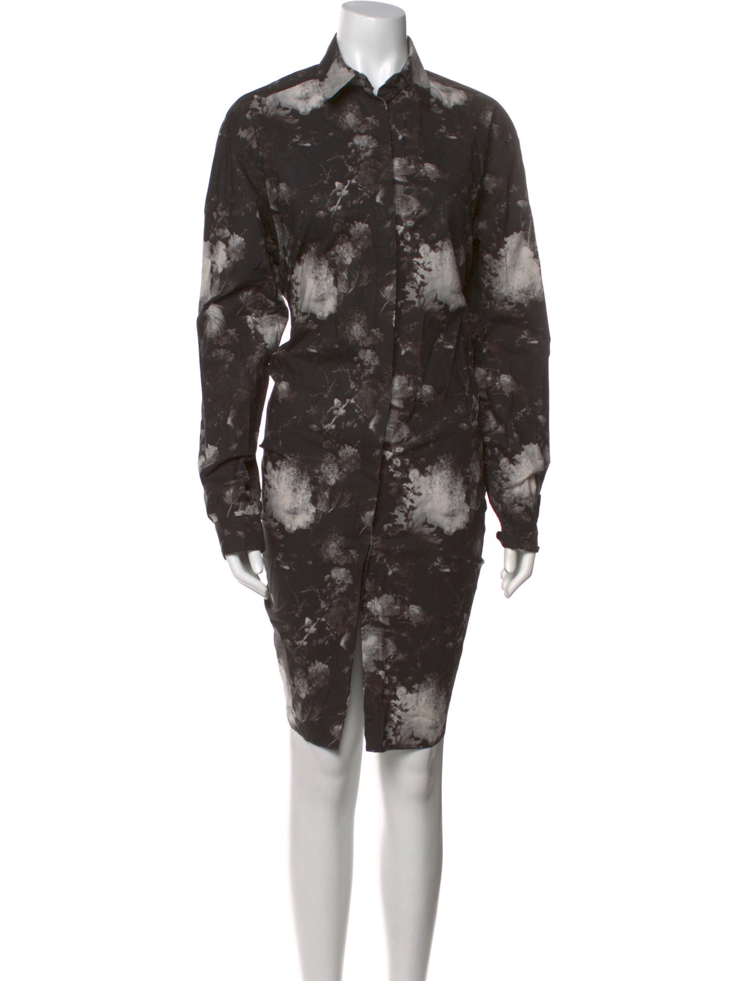 Dusan Floral Print Midi Length Dress