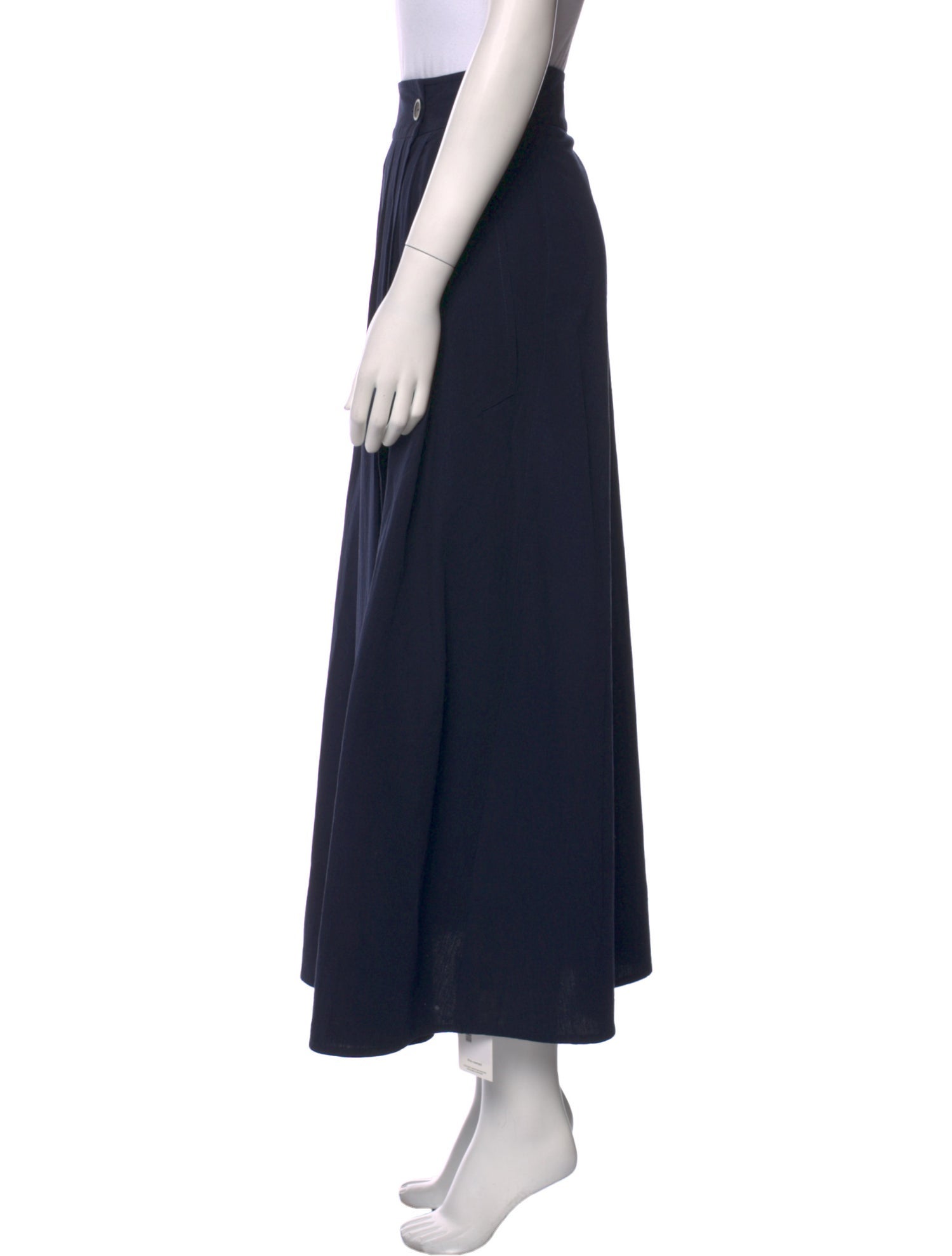 Dusan Pleated Accents Midi Length Skirt