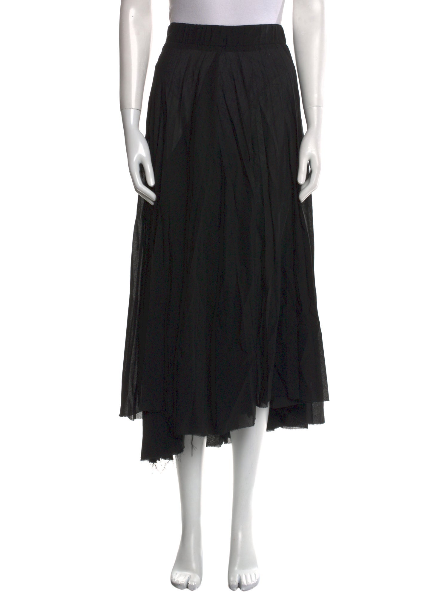 Dusan Virgin Wool Midi Length Skirt