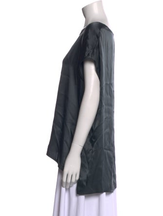 Dusan Silk Scoop Neck T-Shirt