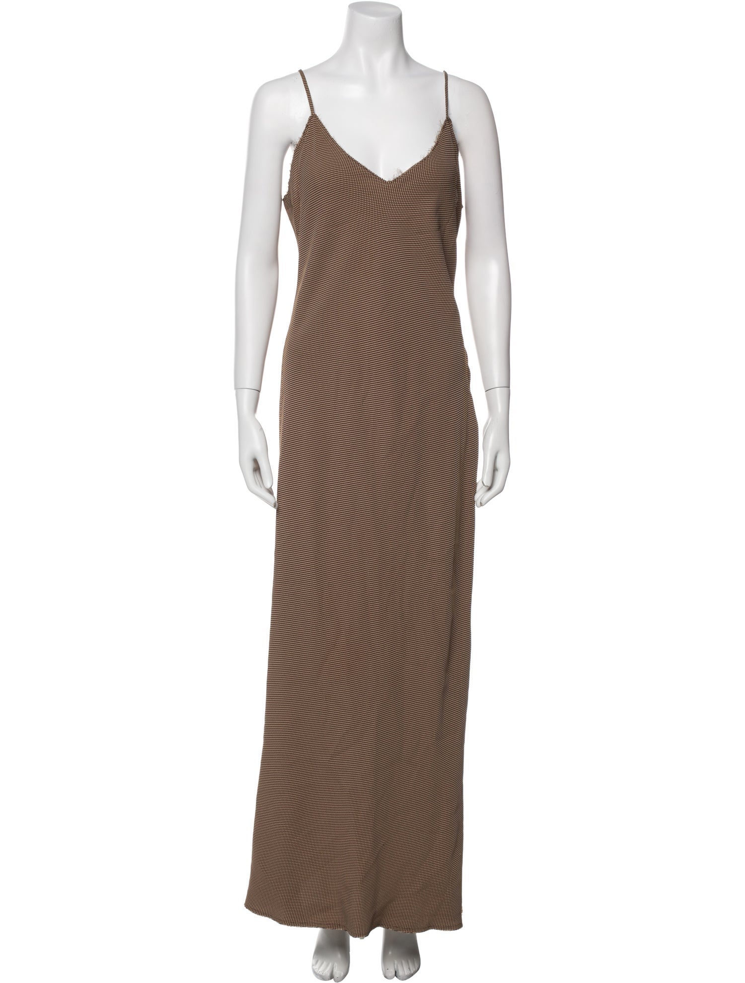 Dusan Striped Long Dress