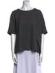 Dusan Virgin Wool Bateau Neckline T-Shirt