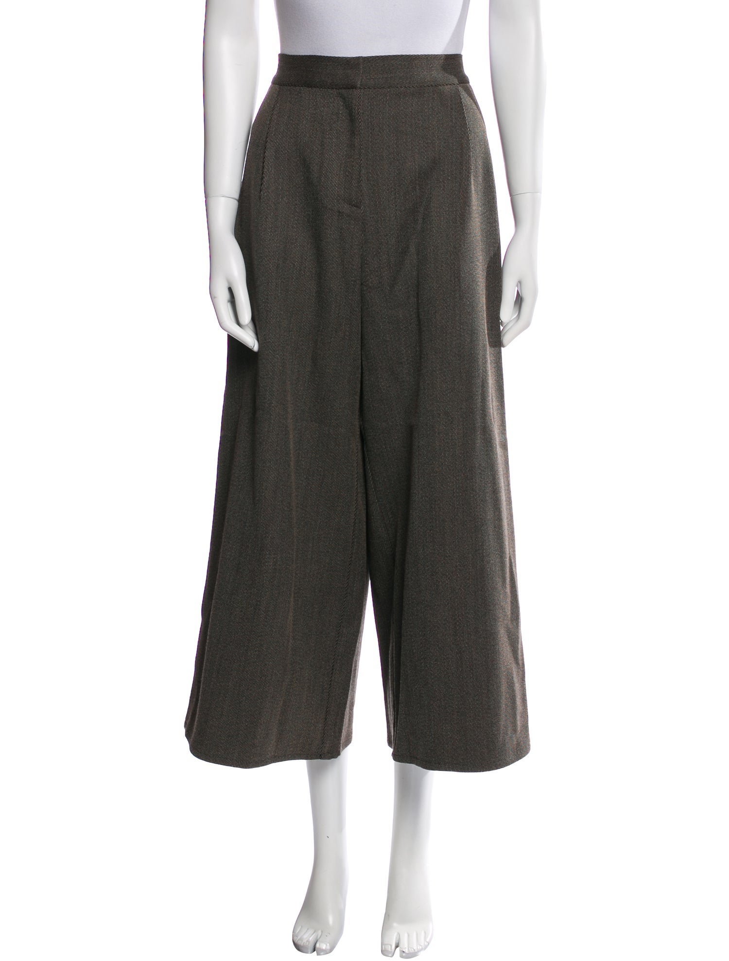 Dusan Virgin Wool Wide Leg Pants
