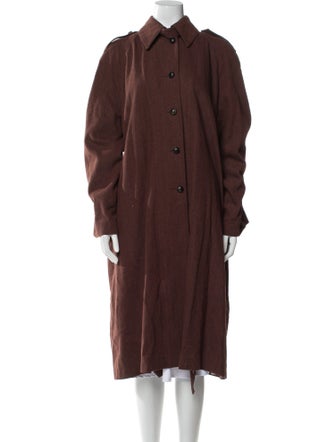 Dusan Linen Trench Coat