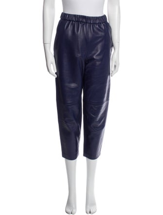 Dusan Lambskin Straight Leg Pants