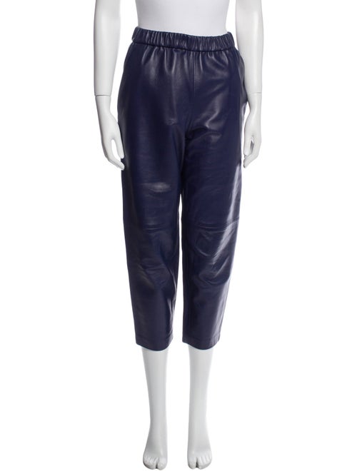 Dusan Lambskin Straight Leg Pants