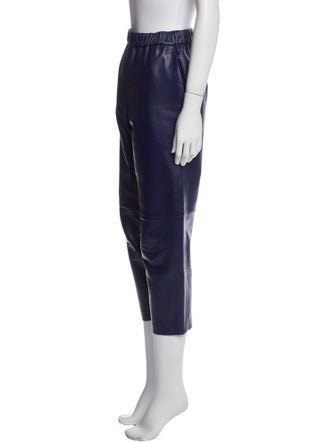Dusan Lambskin Straight Leg Pants