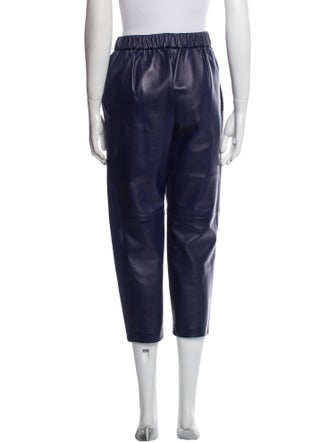 Dusan Lambskin Straight Leg Pants