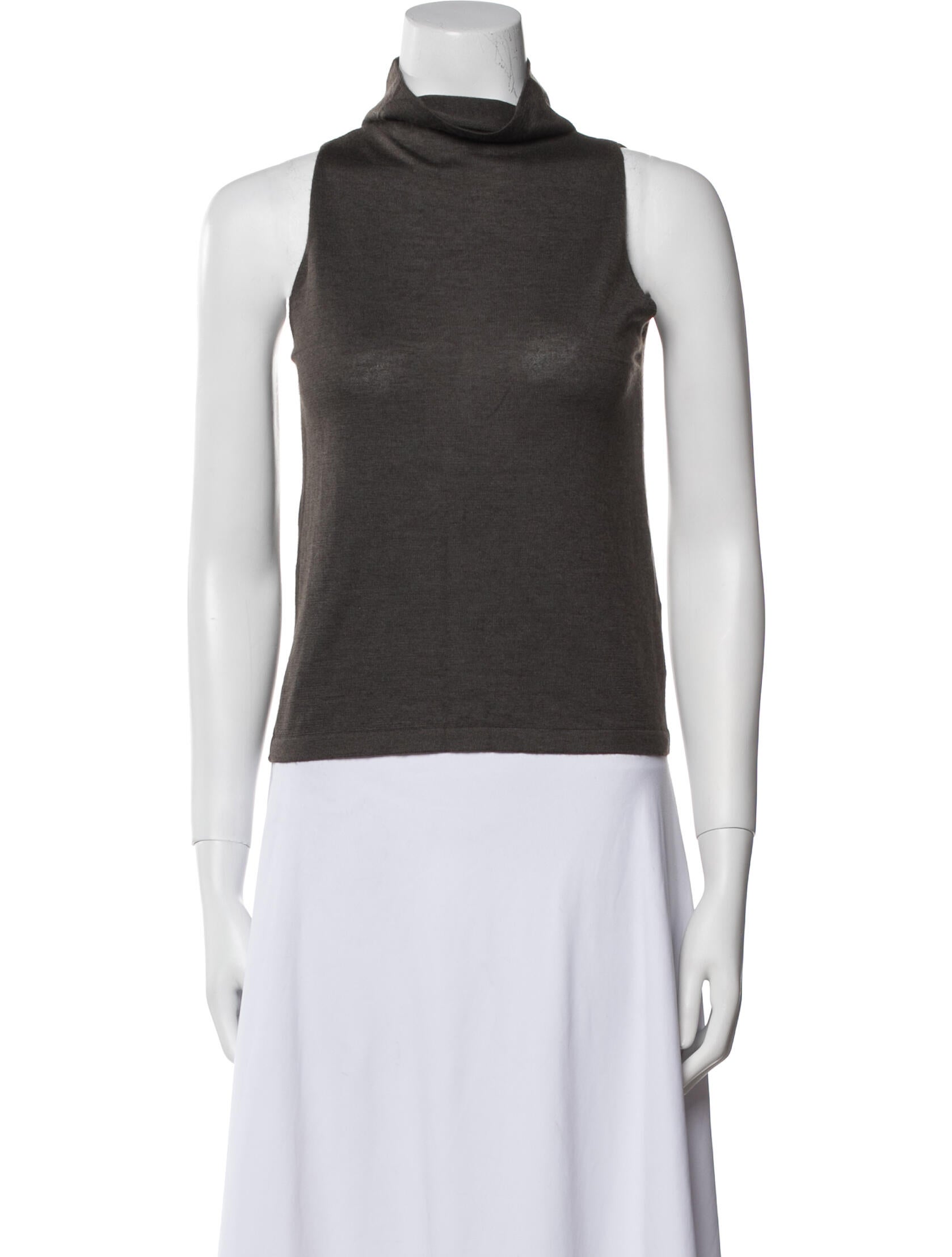Dusan Silk Turtleneck Top