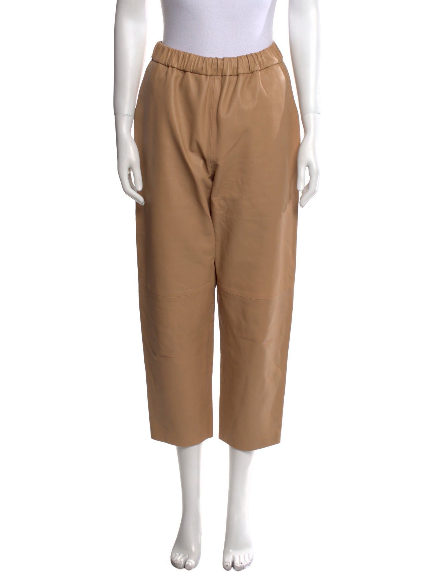 Dusan Lambskin Straight Leg Pants