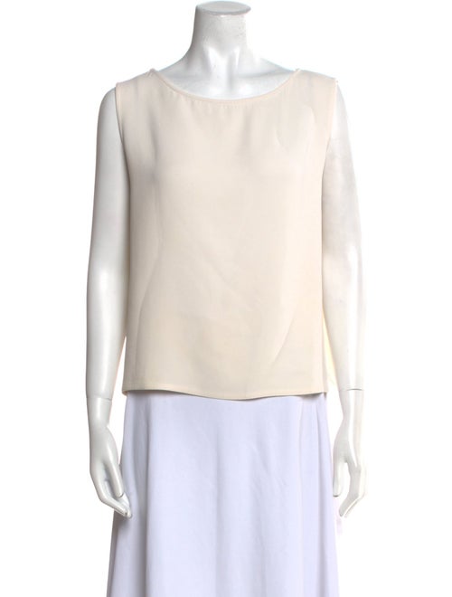Dusan Silk Bateau Neckline Blouse