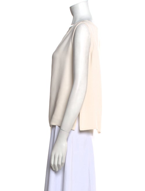 Dusan Silk Bateau Neckline Blouse