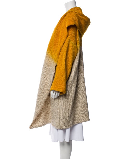 Dusan Virgin Wool Colorblock Pattern Coat