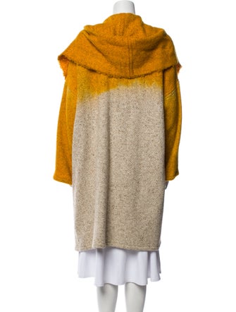 Dusan Virgin Wool Colorblock Pattern Coat