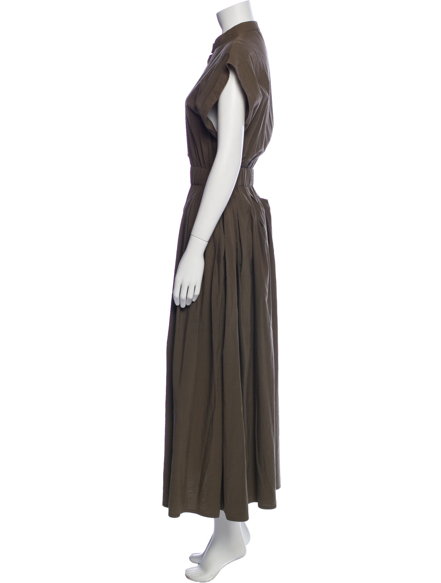 Dusan Mock Neck Long Dress