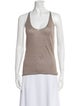 Dusan Linen Scoop Neck Top