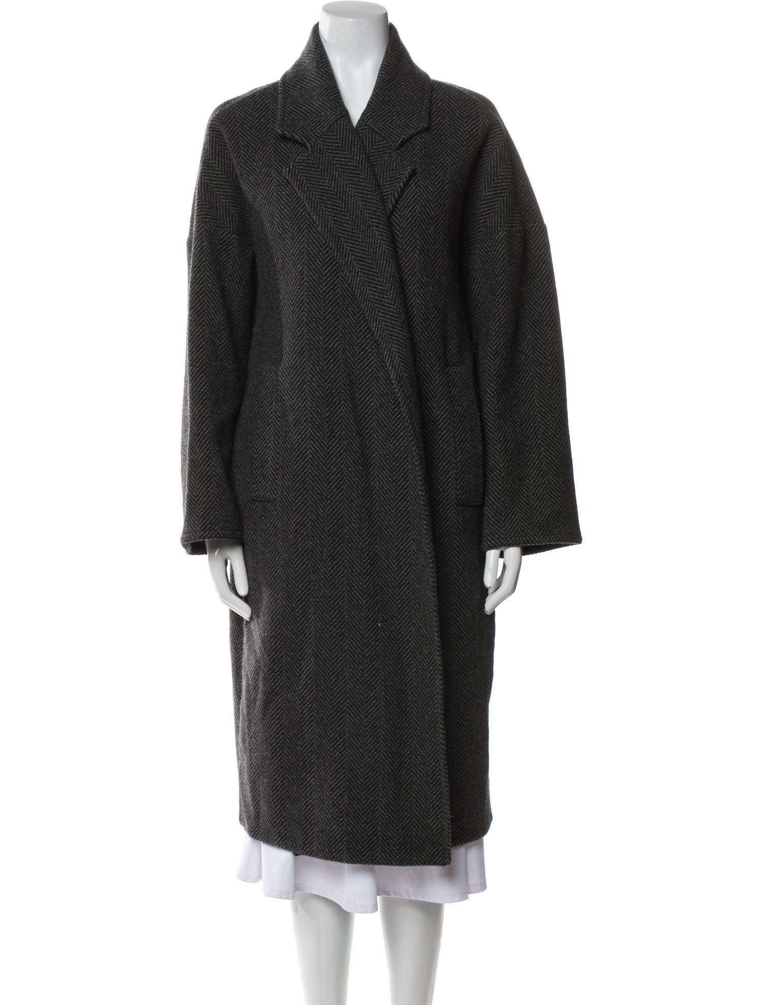Dusan Cashmere Striped Coat