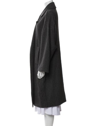 Dusan Cashmere Striped Coat