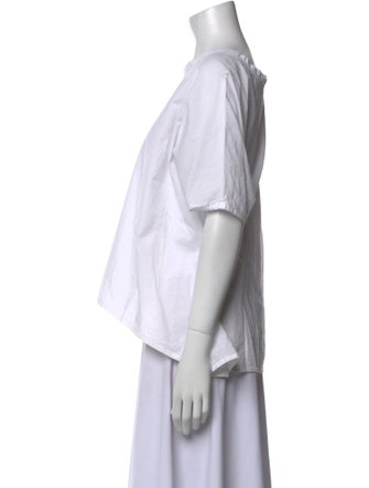 Dusan Scoop Neck Short Sleeve Top