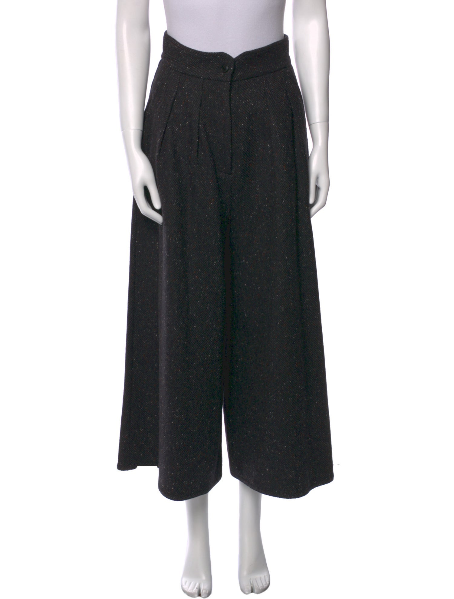 Dusan Virgin Wool Wide Leg Pants