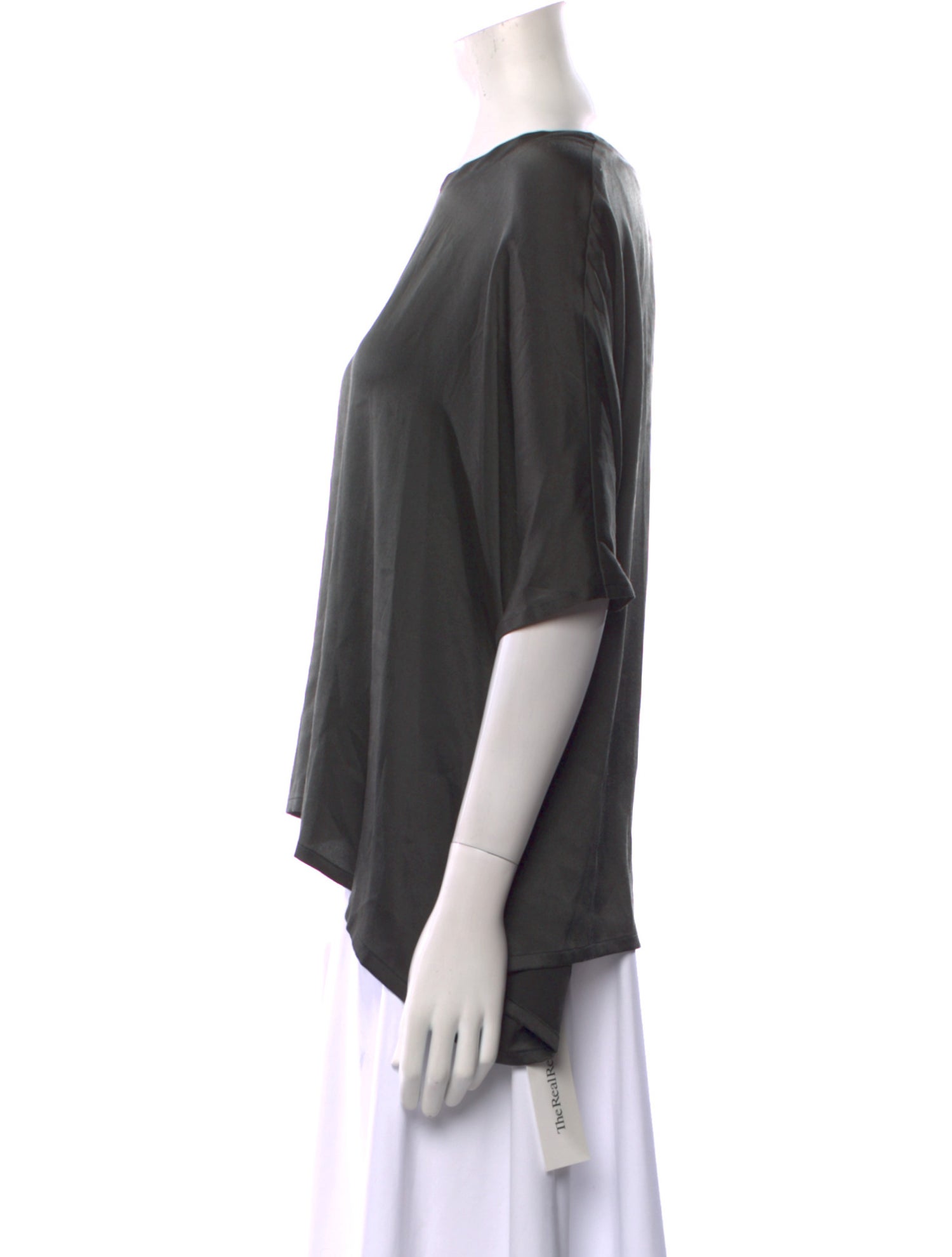 Dusan Silk Scoop Neck T-Shirt