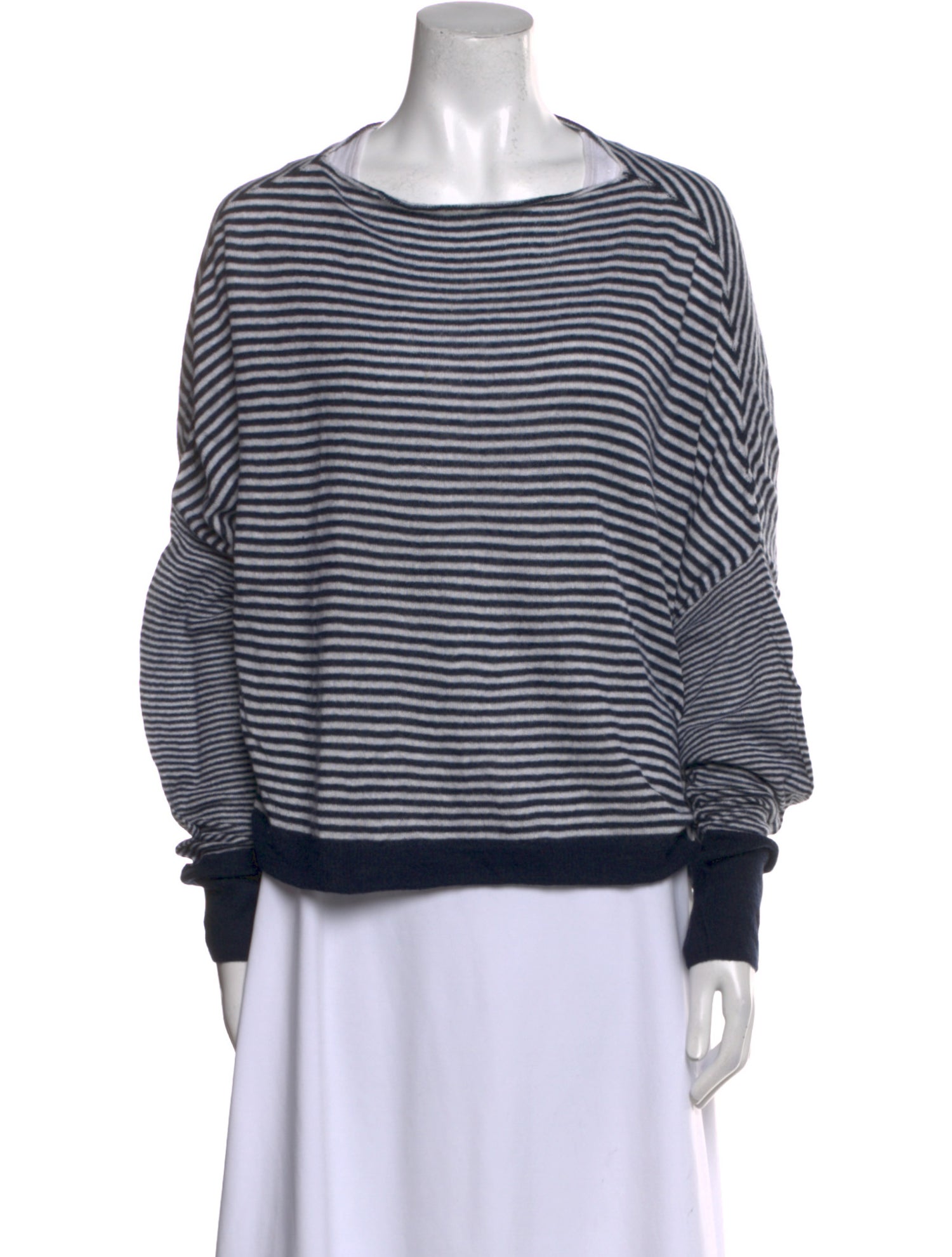Dusan Cashmere Striped Sweatshirt