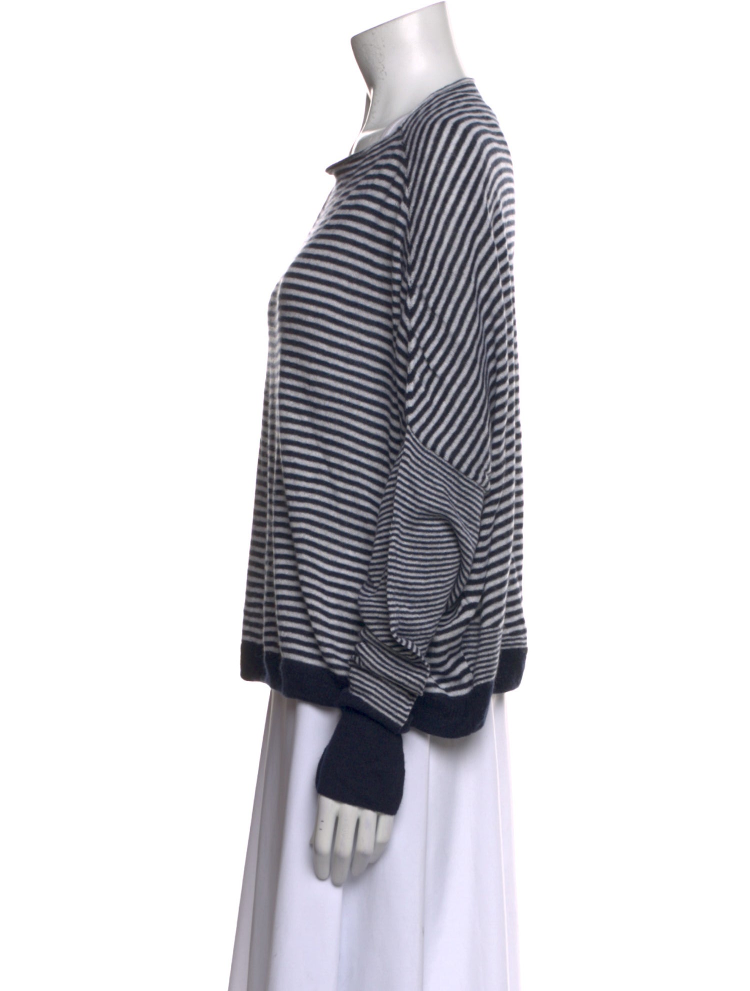 Dusan Cashmere Striped Sweatshirt