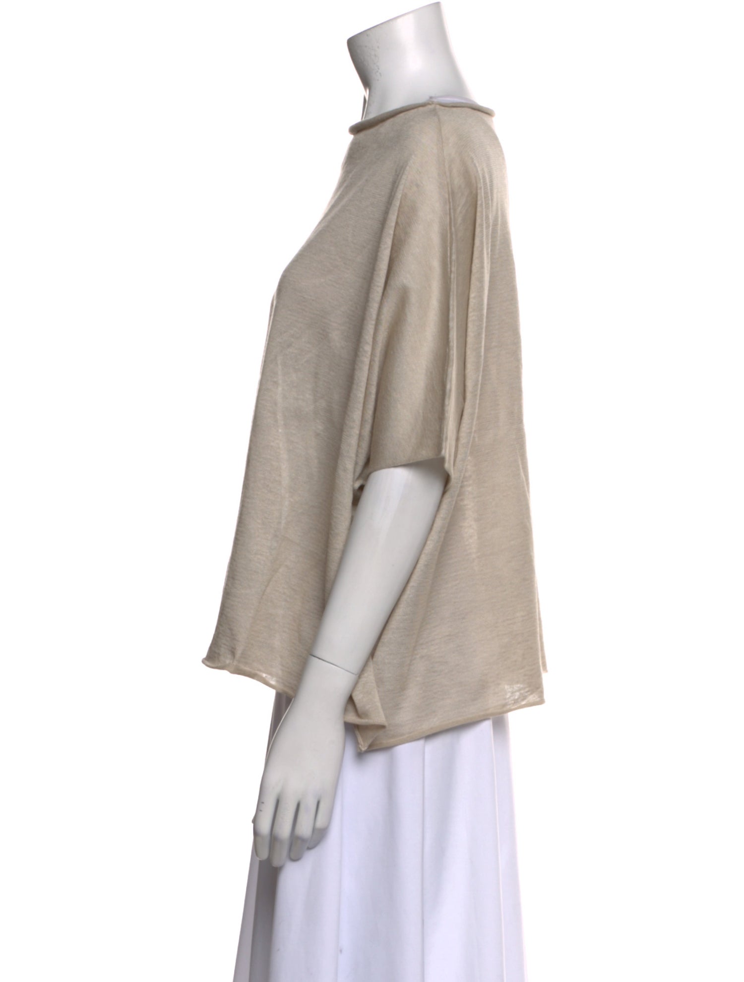 Dusan Linen Bateau Neckline Top