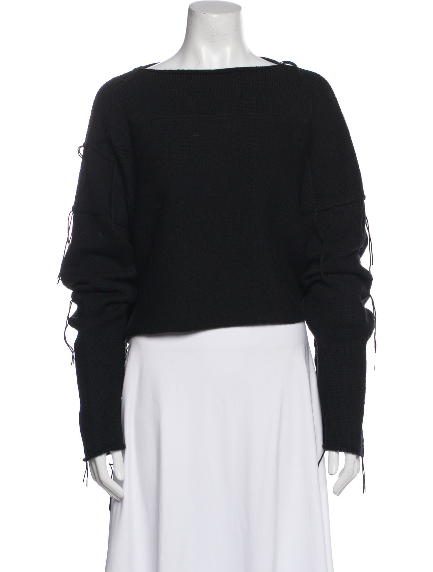 Dusan Wool Bateau Neckline Sweater