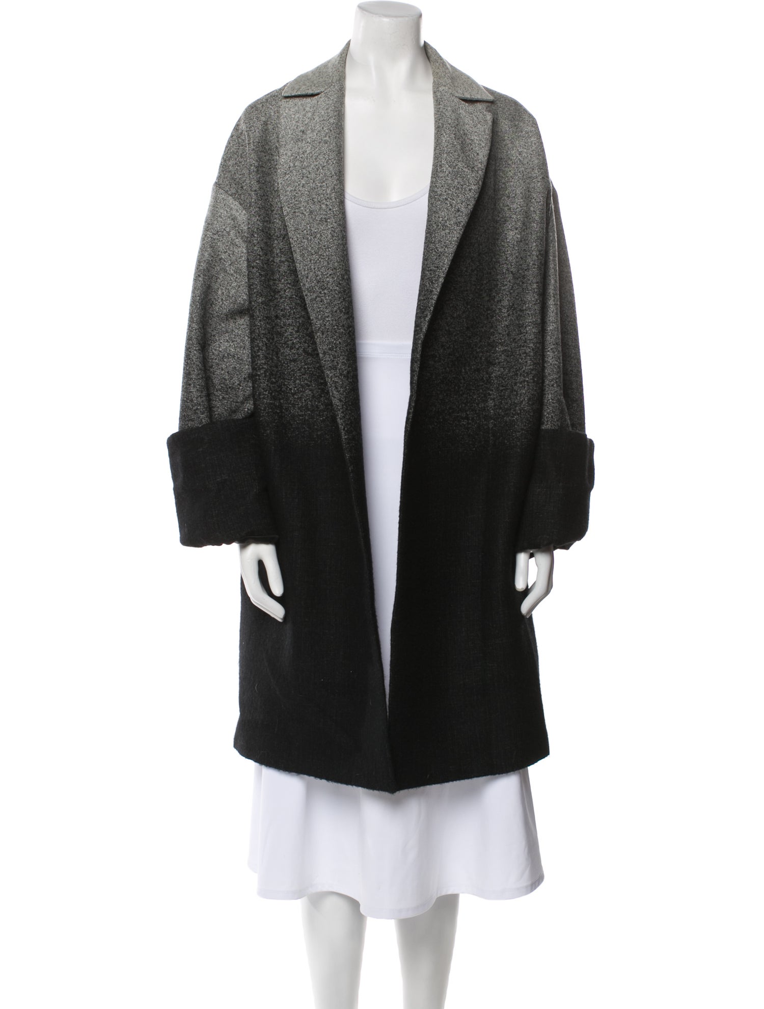 Dusan Wool Faux Fur Coat