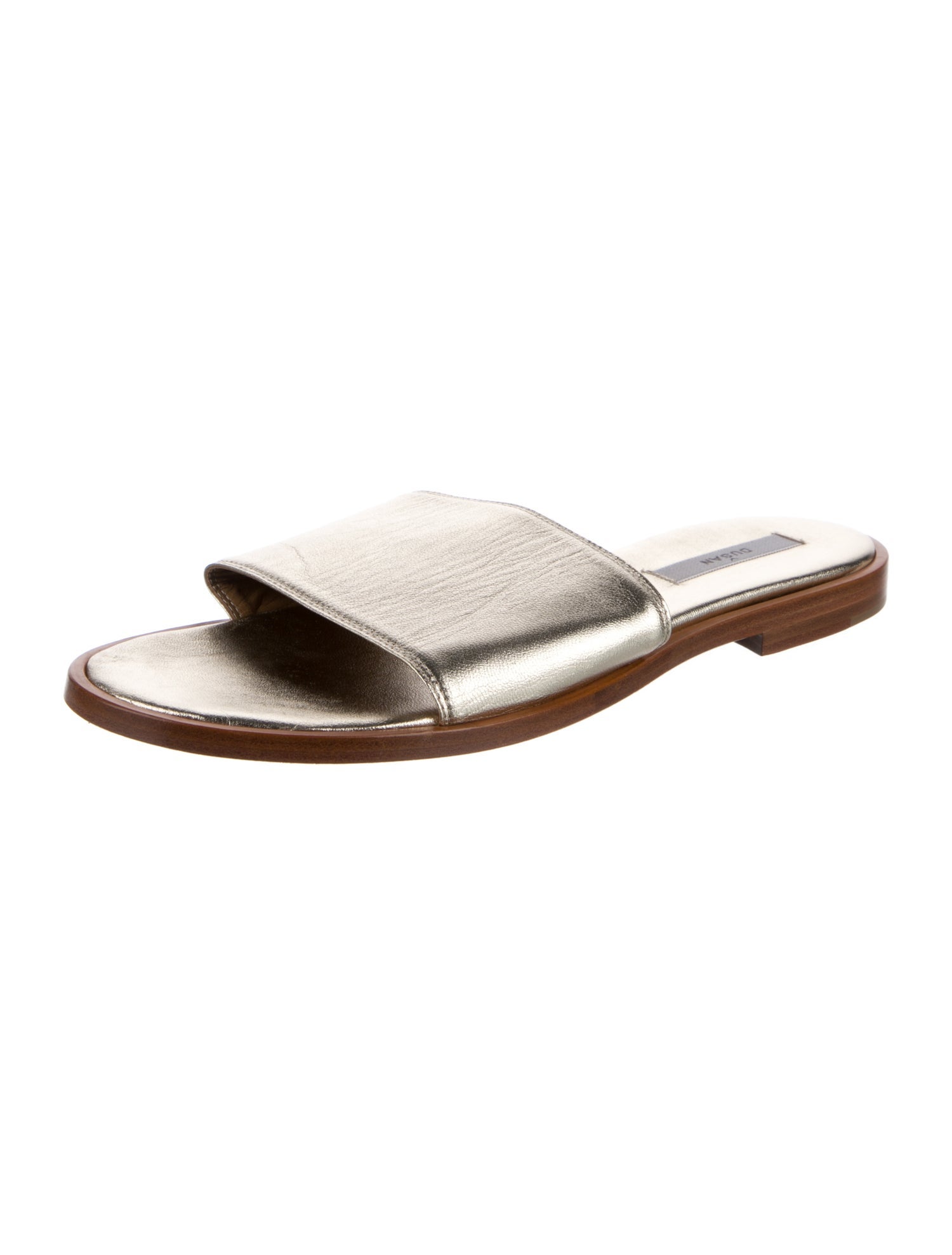 Dusan Leather Slides
