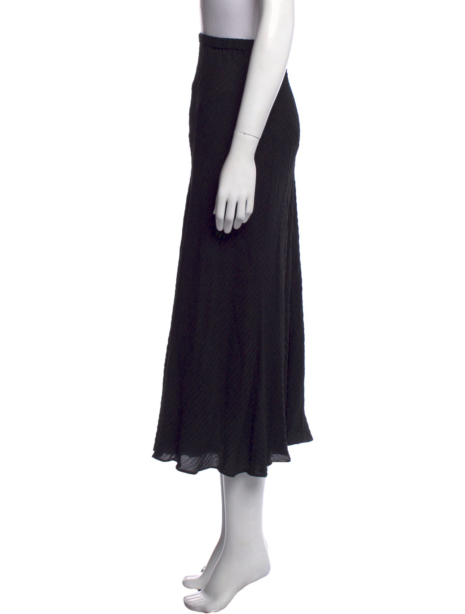 Dusan Silk Midi Length Skirt