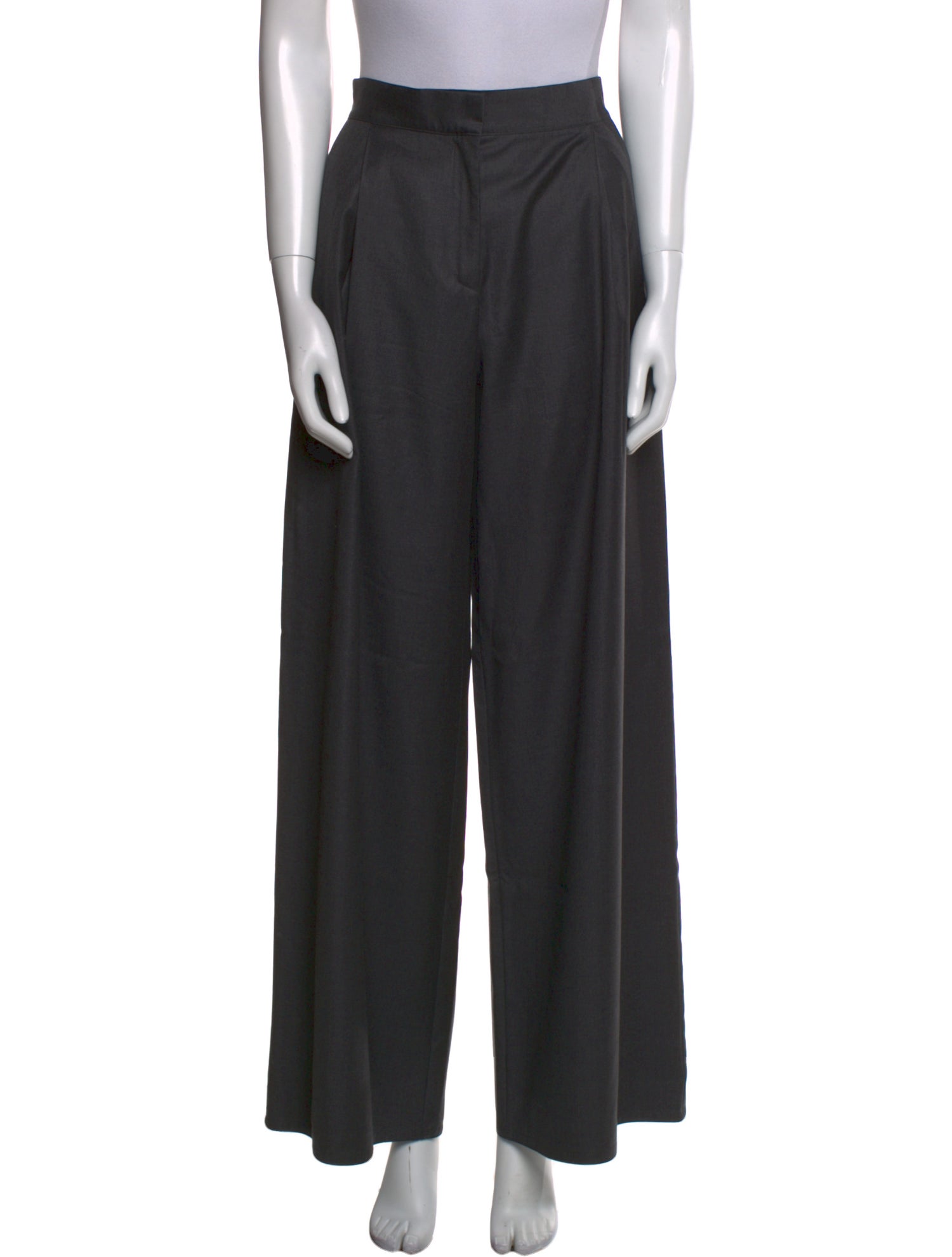 Dusan Virgin Wool Wide Leg Pants