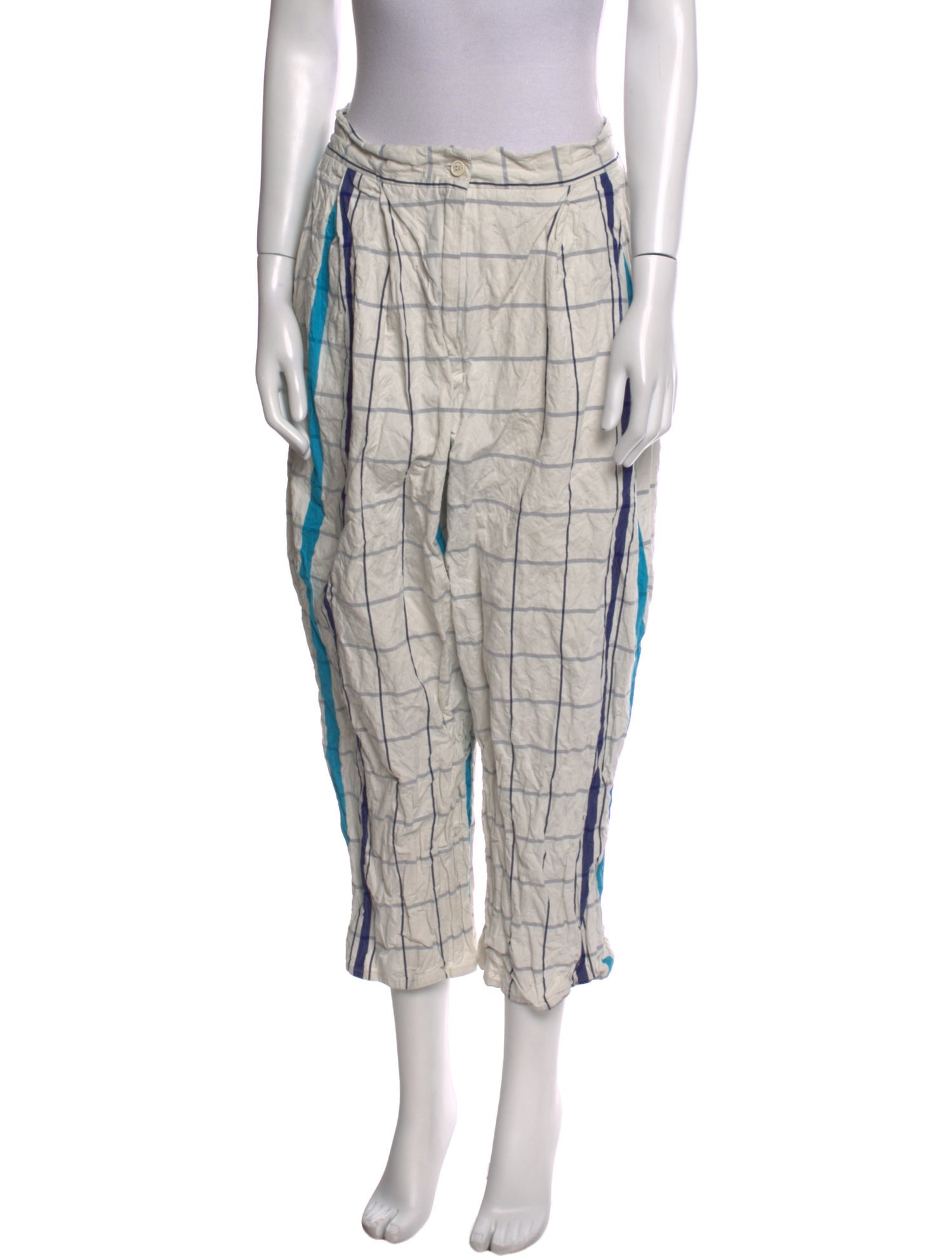 Dusan Plaid Print Straight Leg Pants