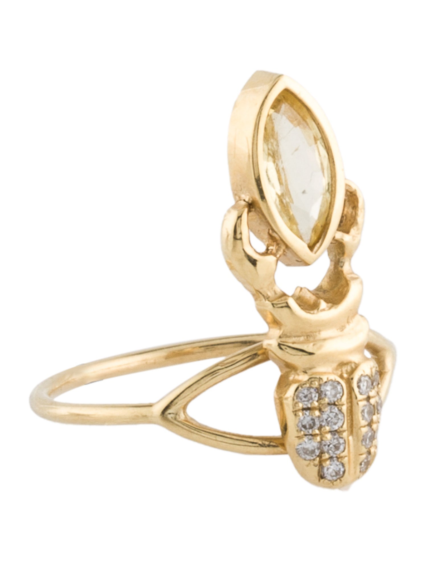 Daniela Villegas 18K Sapphire & Diamond Khepri Ring