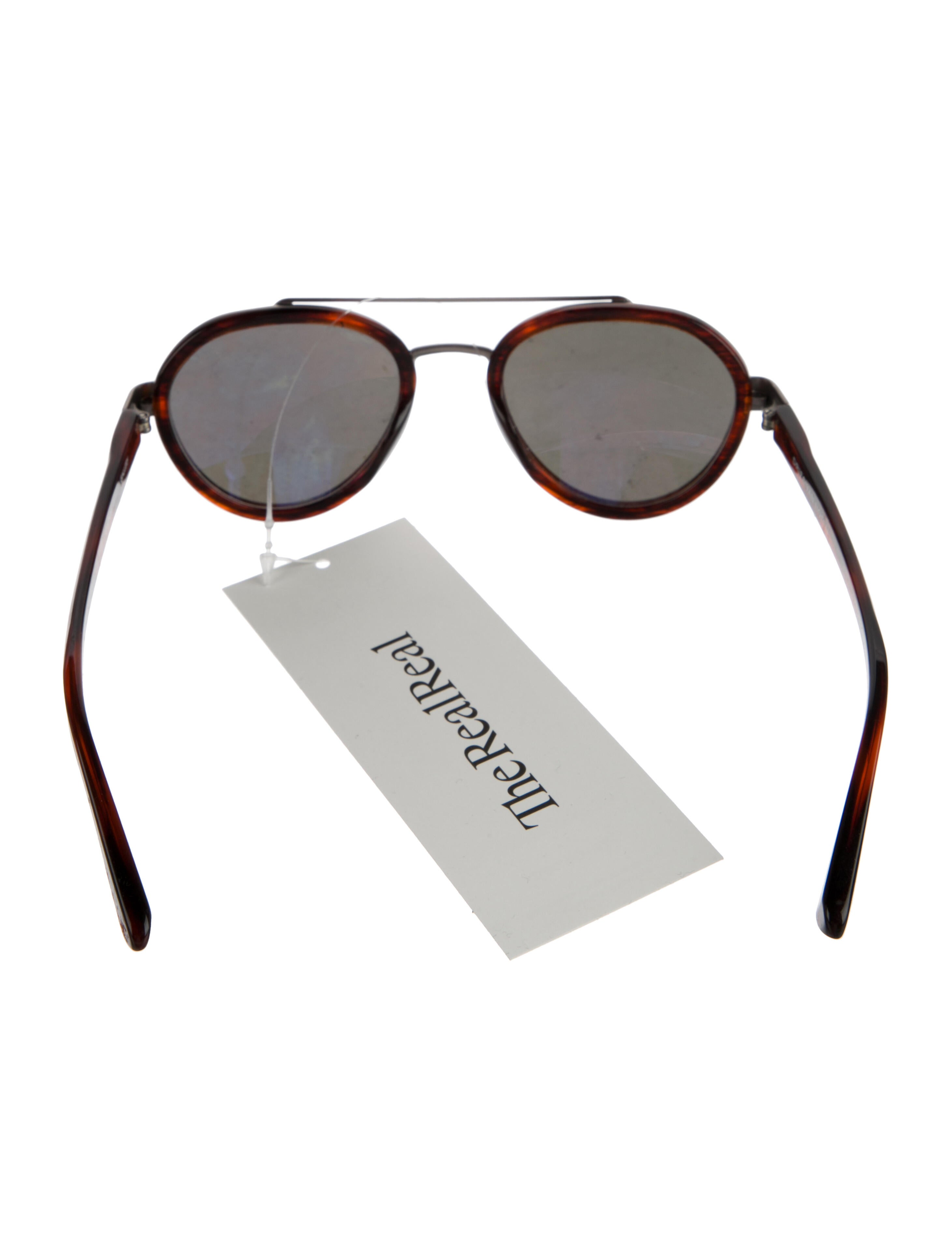 Linda Farrow x Dries Van Noten Aviator Tinted Sunglasses