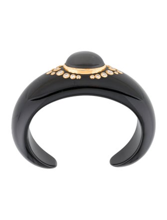 Mark Davis 18K Diamond & Moonstone Cuff