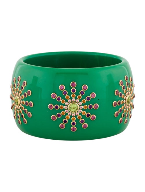 Mark Davis 18K Multistone & Bakelite Bangle