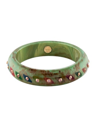 Mark Davis 18K Bakelite & Sapphire Bangle