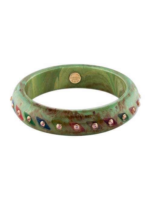 Mark Davis 18K Bakelite & Sapphire Bangle