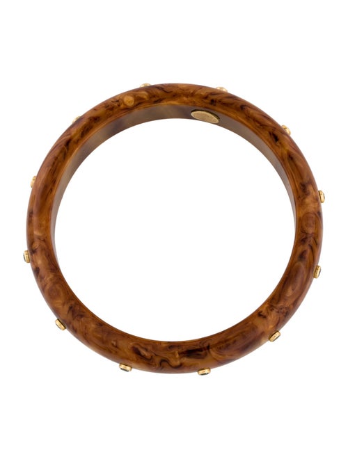 Mark Davis 18K Aquamarine Bakelite Bangle Bracelet