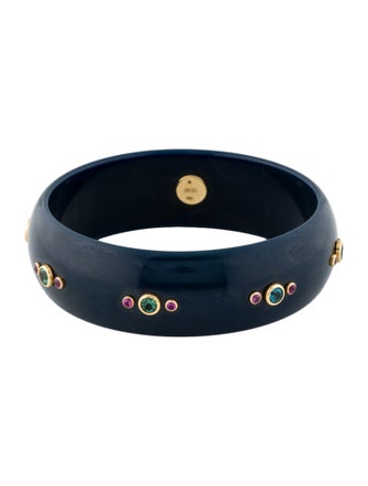 Mark Davis Tourmaline & Ruby Bakelite Bangle