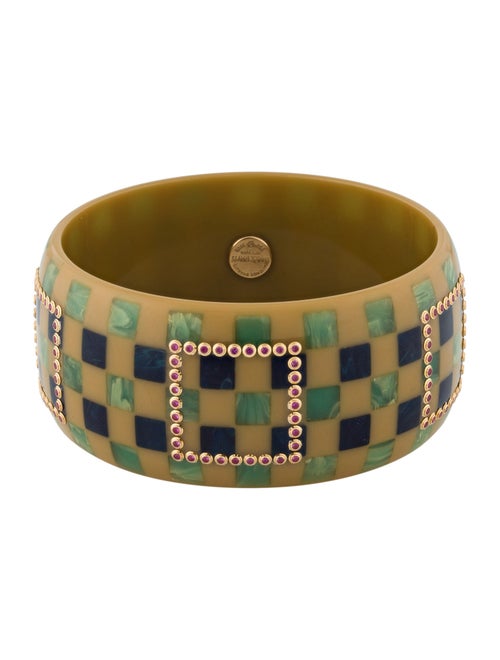 Mark Davis 1.28ctw Ruby Bakelite Bangle