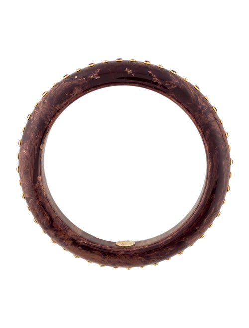 Mark Davis 18K Multistone & Bakelite Bangle Bracelet