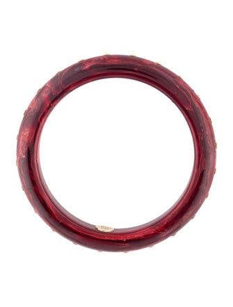 Mark Davis 18K Sapphire & Bakelite Bangle Bracelet